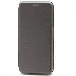 Чехол футляр-книга BF для Realme X3 серебристый