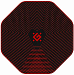 Напольный игровой ковер DEFENDER Tekta, 1160x1160x4 мм, черный
