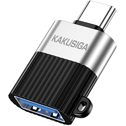 Переходник OTG Kakusiga KSC-1420 черно-серый, Type-C