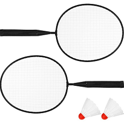Набор для бадминтона, 2 ракетки, 2 волана, цвета МИКС