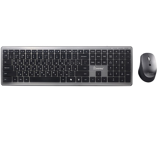 Клавиатура+мышь Smartbuy 303665AG серый металлик (SBC303665AGS)