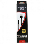 Кабель USB <--> microUSB  1.0м WALKER C720 черный