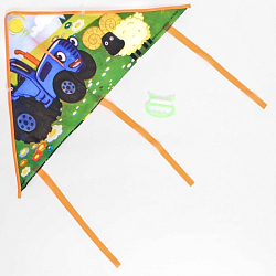 Воздушный змей "Барашка и трактор" Синий трактор 50х80 см   7159716