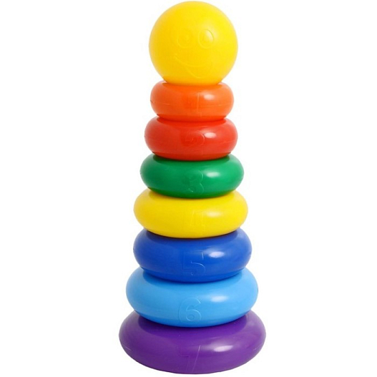 Пирамидка, 7 колец с шаром