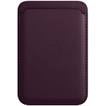 Кошелек для карт MagSafe Silicone Wallet для Apple iPhone Бордовый
