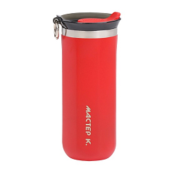 Термокружка, 450 мл, «Мастер К», сохраняет тепло до 6 ч, красная 9909219