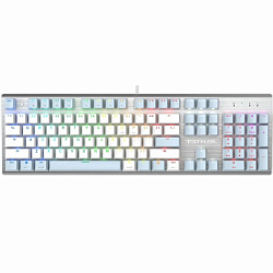 Клавиатура A4TECH Fstyler FS100 Neon, синий/белый