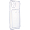 Задняя накладка ZIBELINO Silicone Card Holder Case для iPhone 12 Pro (прозрачный) защита камеры