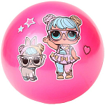 Мяч 23см куклы-модницы с наклейкой, в сетке AD-9(NLOL)