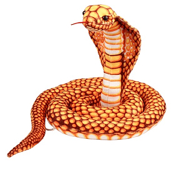 Мягкая игрушка Змея. Кобра, 200 см, цвет жёлтый 10514559