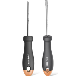 Набор отверток DELI HT1002C "Home Series Gray", SL5x100+PH1x100, 2шт