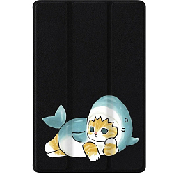 Чехол футляр-книга ZIBELINO для iPad Air 11" 2025 (M3)/Apple iPad Air 2024 11" (M2)/Air 5 2022/Air 4 2020 10.9"  (черный) 8017 КОТИК АКУЛА