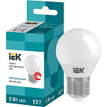 Лампа светодиодная IEK ECO G45 5W/4000К/Е27