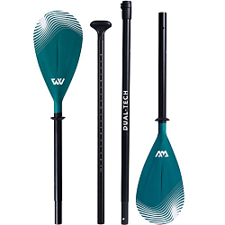Весло Aqua Marina B0304614 "DUAL-TECH" 2-в-1, для SUP-доски (175-220 см) или каяка (236см), алюминиевое, регулируемое