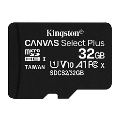 Micro SD 32Gb Kingston Class 10 Canvas Select Plus A1 (100 Mb/s) без адаптера