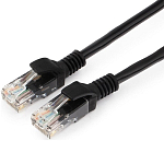 Патч-корд  7.5м CABLEXPERT PP12-7.5M/B кат.5e, черный, литой, многожильный