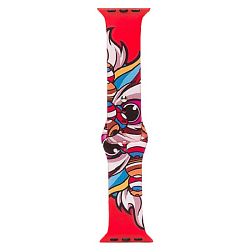 Силиконовый ремешок ApW01 для Apple Watch 42/44/45/49mm (014) (red)