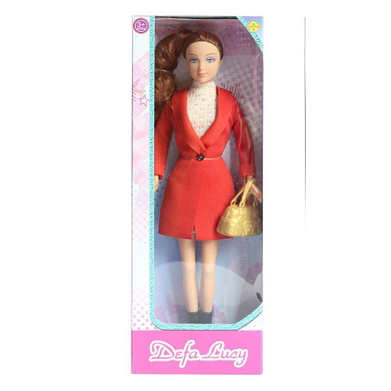 Кукла DEFA Lucy "Учительница" (29,5 см., красный) 