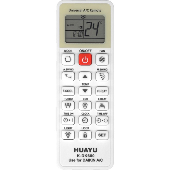 Пульт универсальный для кондиционеров DAIKIN HUAYU K-DK680