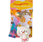 Брелок "Котёнок с мороженым" 3,5х4х4,2 см   10473274