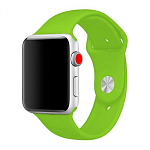 Силиконовый ремешoк для Apple Watch 42/44mm (S) (031) зеленый