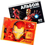 Набор альбомов для рисования 40 листов, 2 штуки, Мстители 10716738