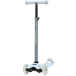 Самокат GRAFFITI Baby, колёса световые PU 120/70 мм, ABEC 7, цвет серый