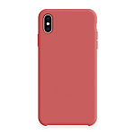 Задняя накладка Silicone Case для iPhone X/XS (25 кораллово-красный)
