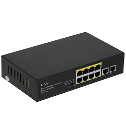 Коммутатор Cudy FS1010PG (L2) 8x100Мбит/с 2x1Гбит/с 8PoE+ 120W неуправляемый
