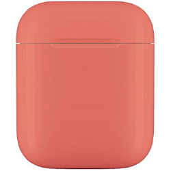 Пластиковый чехол STR Soft-Touch для AirPods пластиковый (оранжевый)