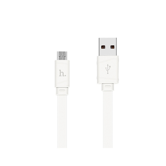 Кабель USB <--> microUSB  1.0м HOCO X9 белый