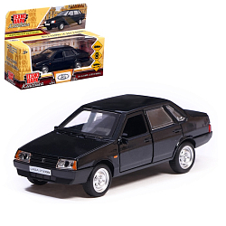 Машинка металлическая LADA-21099, ретро - модель «СПУТНИК», открываются двери 12 см, чёрный 10846983