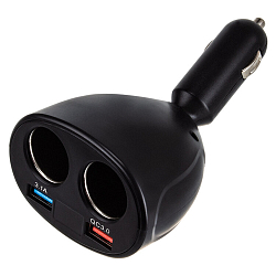 Разветвитель прикуривателя WALKER WSC-31, 100Вт