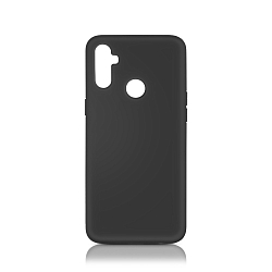 Силиконовый чехол DF для Realme C3 DF rmOriginal-07 (black) с микрофиброй
