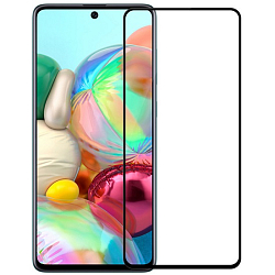 Противоударное стекло NONAME для SAMSUNG Galaxy A71/A81/Note 10 Lite, Anti-broken, черное, полный клей