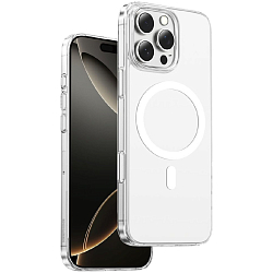 Задняя накладка KEEPHONE X-CRYSTAL MagSafe Slim Case для iPhone 16 Pro Max Clear