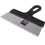 Шпатель зубчатый нерж.cталь пластиковая рукоятка 6х6 мм, 250мм ВИХРЬ 73/3/2/27