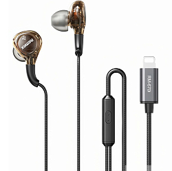 Наушники REMAX RM-670i, черный, Lightning