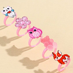 Набор детских колец «Все для красоты», 5 шт, d = 1,8 см