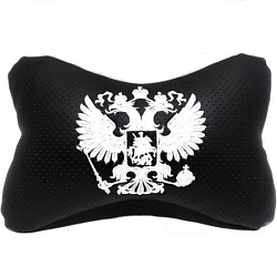 Подушка-косточка белая, эко-кожа