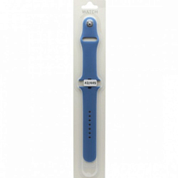 Силиконовый ремешoк MOBI для Apple Watch 42/44mm синий (024) (S)