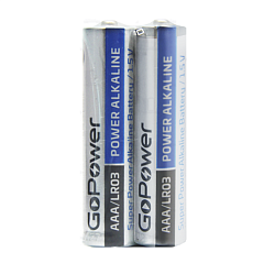 Элемент питания GoPower LR03 AAA Shrink 2 Alkaline 1.5V 