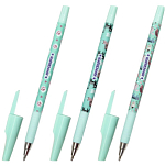 Ручка шариковая ЮНЛАНДИЯ "GLAMOUR CAT", синяя, SOFT-TOUCH покрытие, узел 0,7мм, линия 0,35мм, 143734