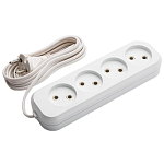 Сетевой удлинитель  7.0м ДЖЕТТ 4 розетки, б/з, 6А [ШВВП] РС-4