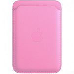 Кошелек для карт MagSafe Leather Wallet для Apple iPhone розовый