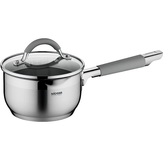 Ковш 1.7л NADOBA серия NITA со стеклянной крышкой