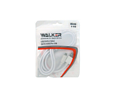 Кабель USB <--> microUSB  1.0м WALKER C110 белый, в пакете