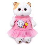 Мягкая игрушка Кошечка Ли-Ли BABY платье с принтом «Улитка» 24 см