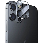 Противоударное стекло FUMIKO для камеры iPhone 14 Pro/14 Pro Max черная рамка