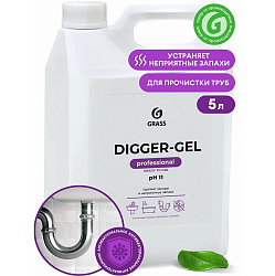 Средство для прочистки труб GRASS "DIGGER-GEL" (канистра 5,3кг) 125206